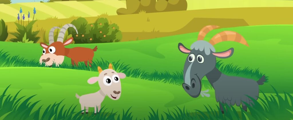 The Three Billy Goats Gruff Story in Tamil 