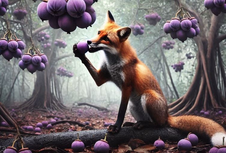 The Fox The Crow and The Fruit Tree - காக்காயும் நரியும்