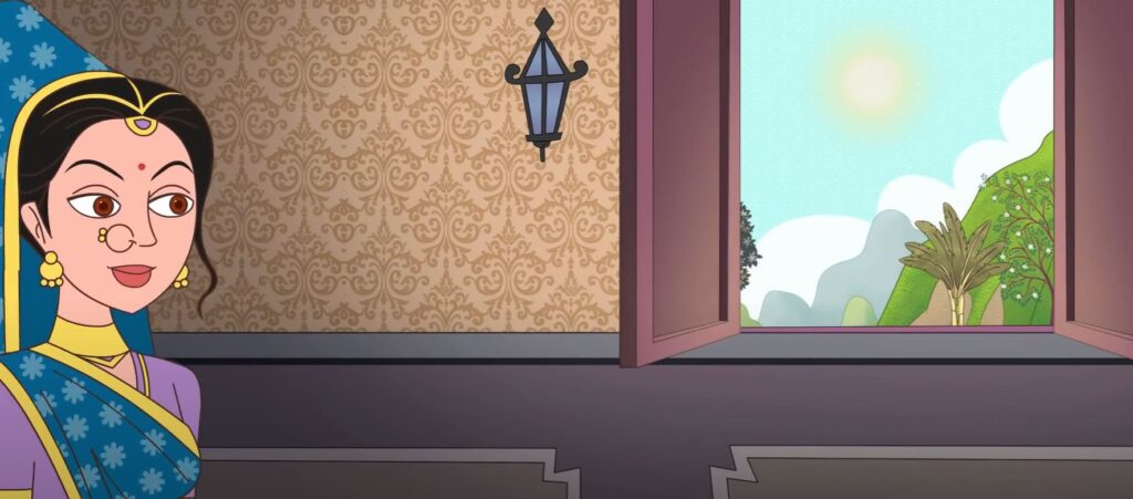 Vikram and Betal Story in Tamil -4 queen walk to the princess chandralekha room