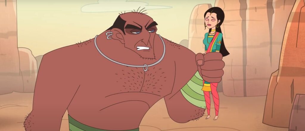 Vikram and Betal Story in Tamil -4 Giant holding chandralekha in his hand