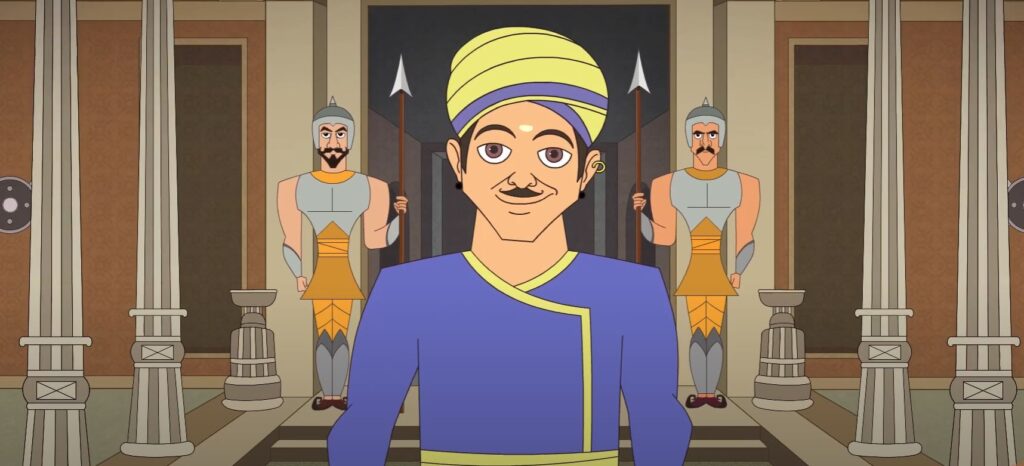 Vikram and Betal Story in Tamil -5 a diamond merchand come to meet king