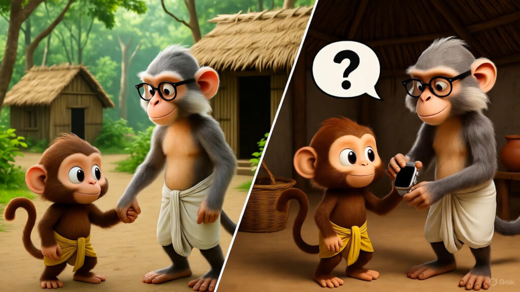 City monkey takes Mangu home, gives smartwatch