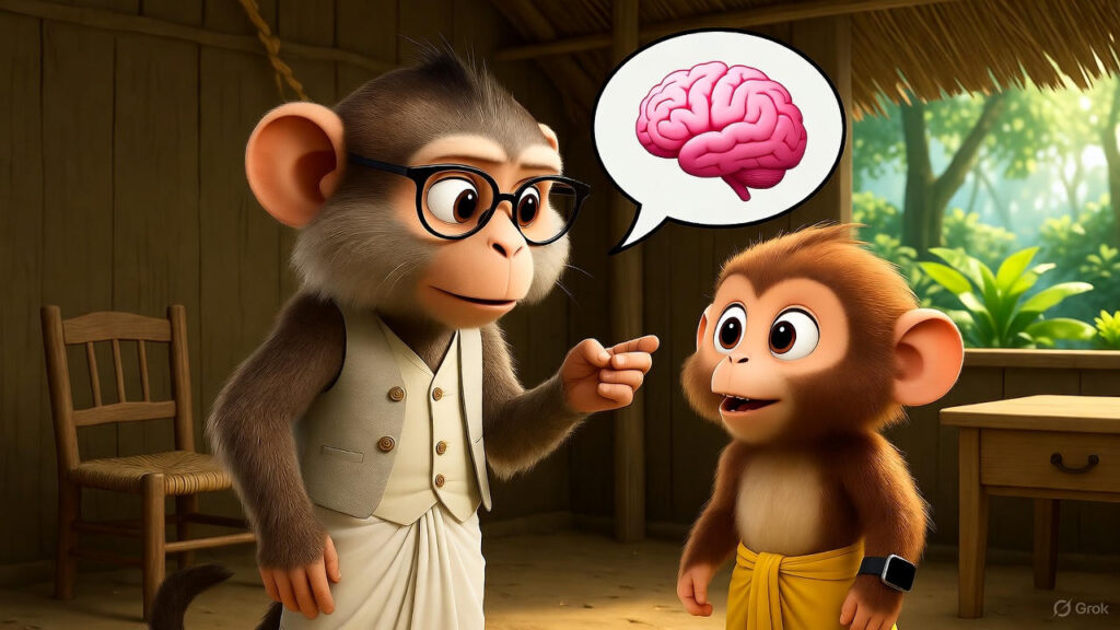  City monkey explains smartwatch functions