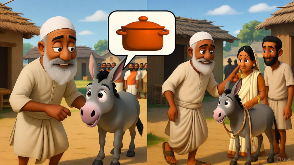 Mulla Presents His Donkey