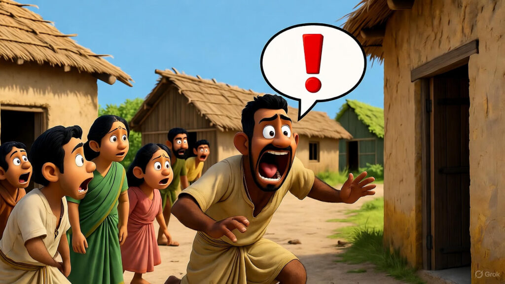 Village Gathers for the Drama