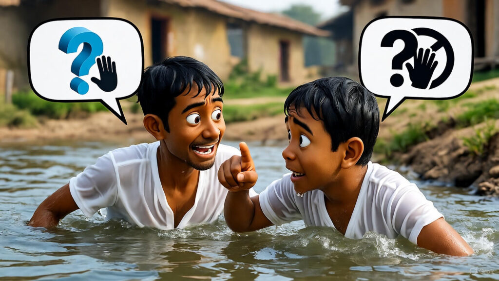 Falling into the River and Swimming to Shore