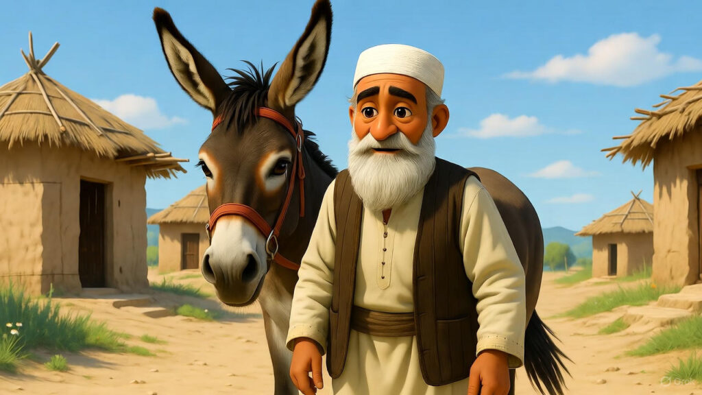 Mulla Starts Journey with Donkey