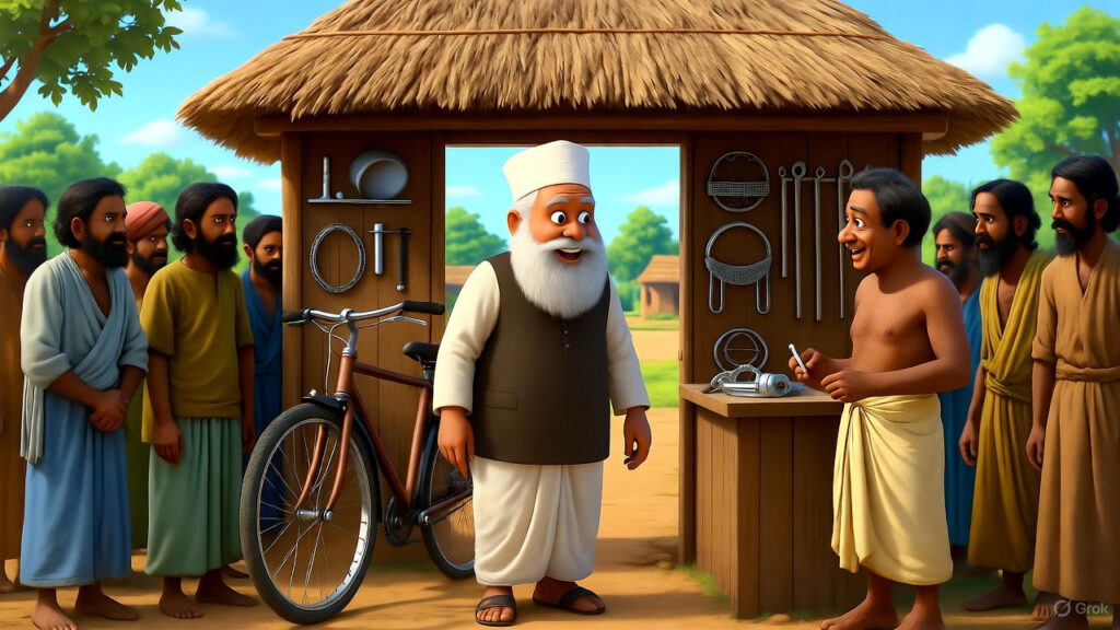Mulla Enters the Bicycle Shop