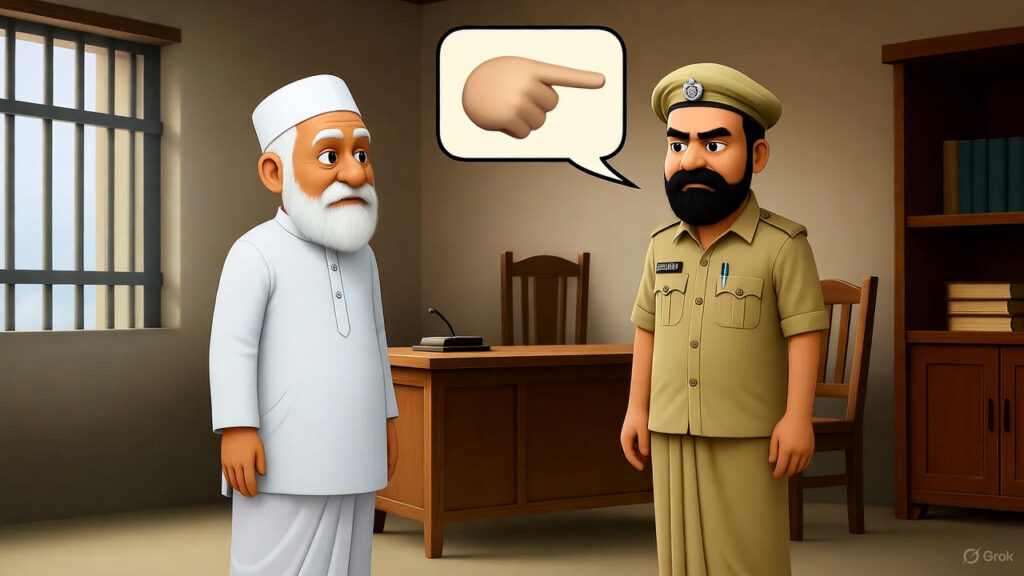 Mulla Asks Permission from the Prison Officer