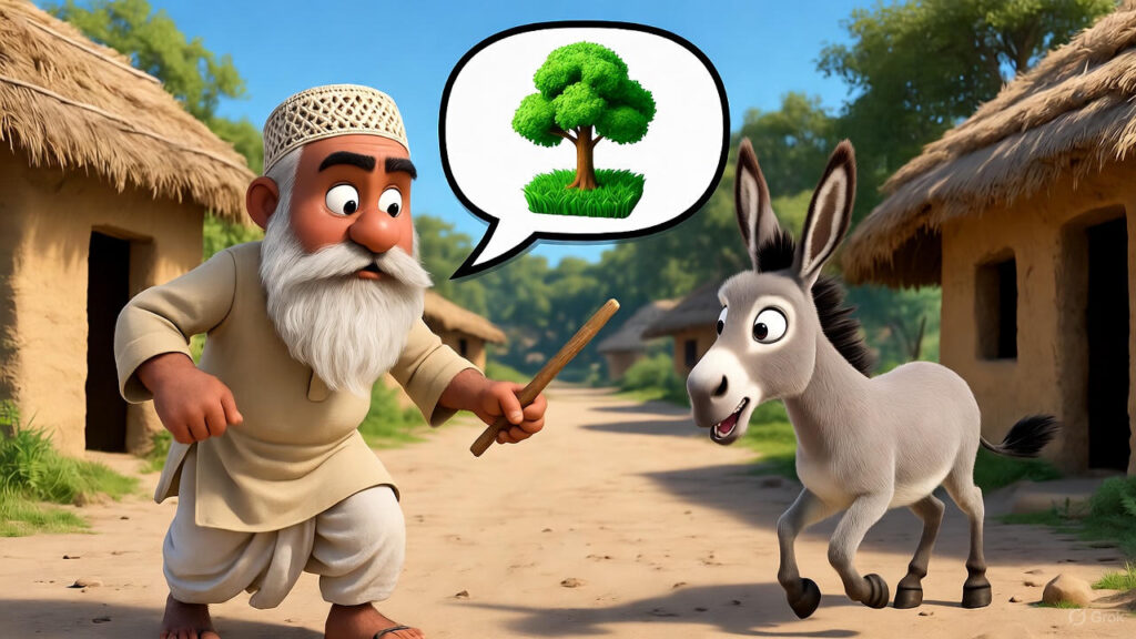  Mulla Chasing the Donkey Away