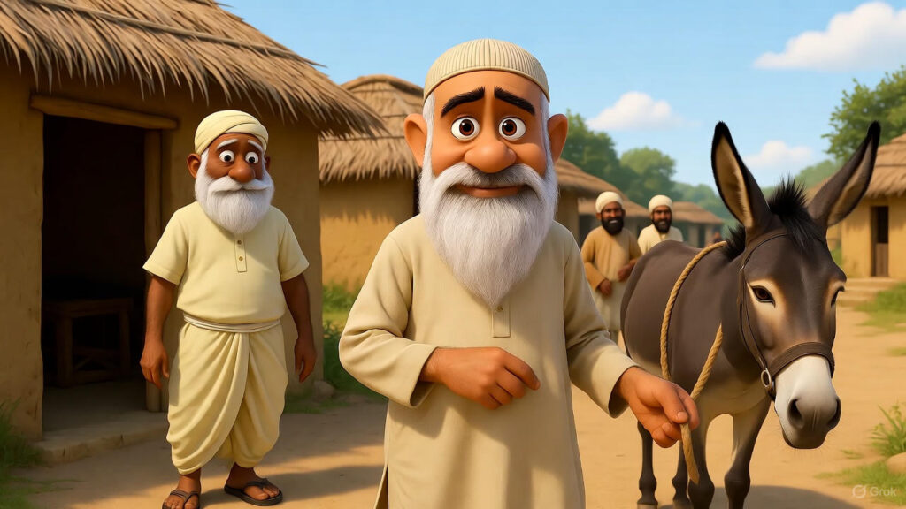 Mulla Going to the Panchayat Leader with an Idea