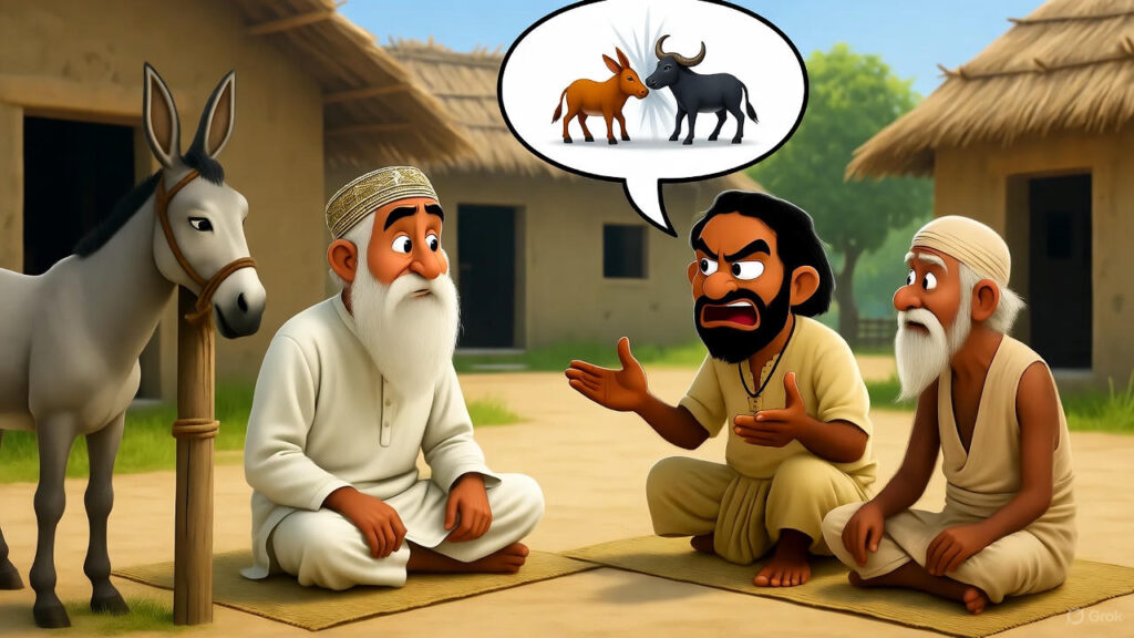 Mulla Telling the False Story to the Panchayat