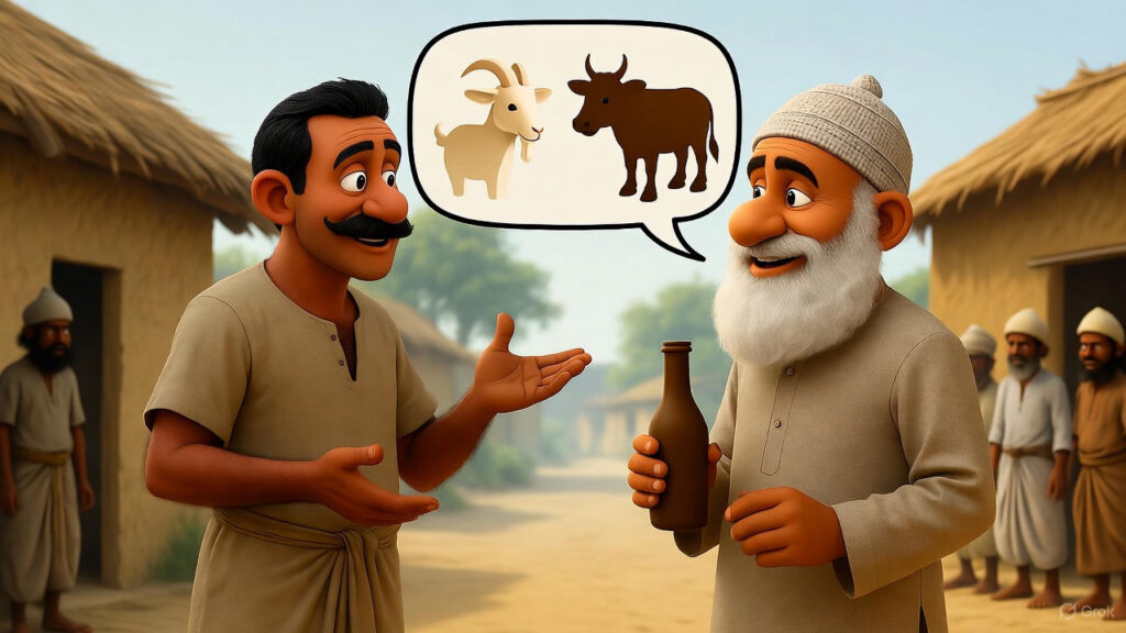 Milkman explains that goat milk and cow milk have the same volume