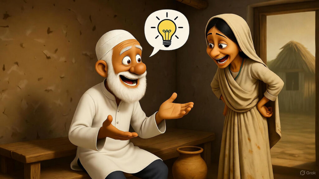 Wife's Constant Fault-Finding and Mulla's Humorous Responses
