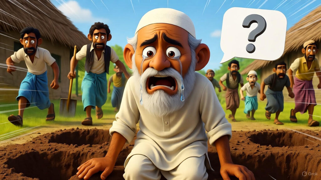 Mulla Digs Pits and Begins Crying to Attract Workers