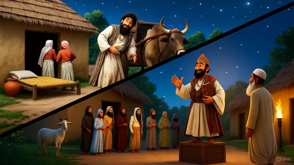 The Scholar Arrives and Gives a Speech