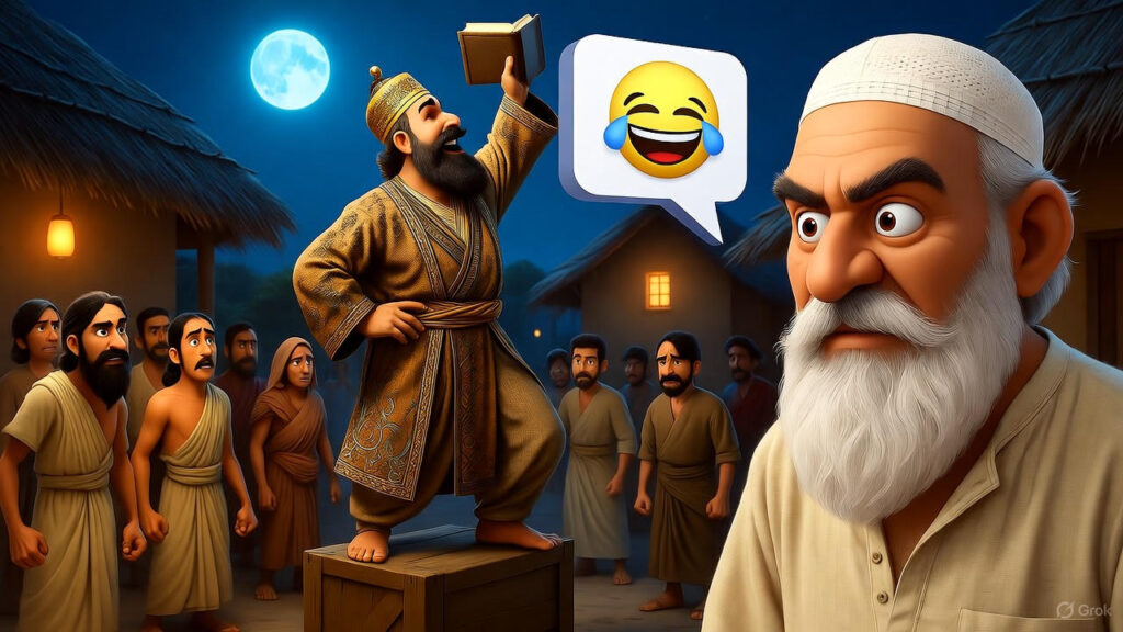 The Scholar Mocks the Villagers