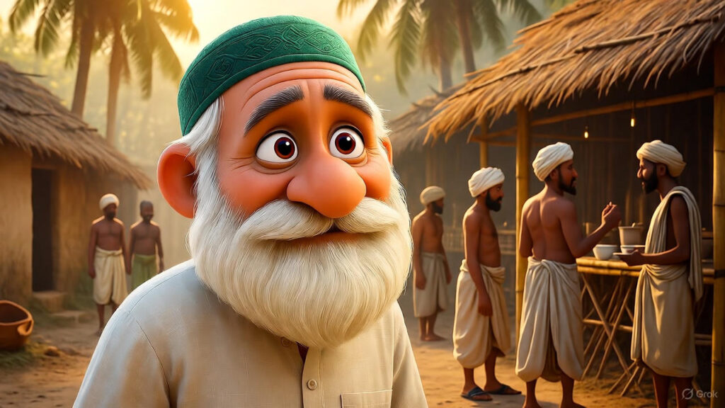 Mulla Walking Near the Market