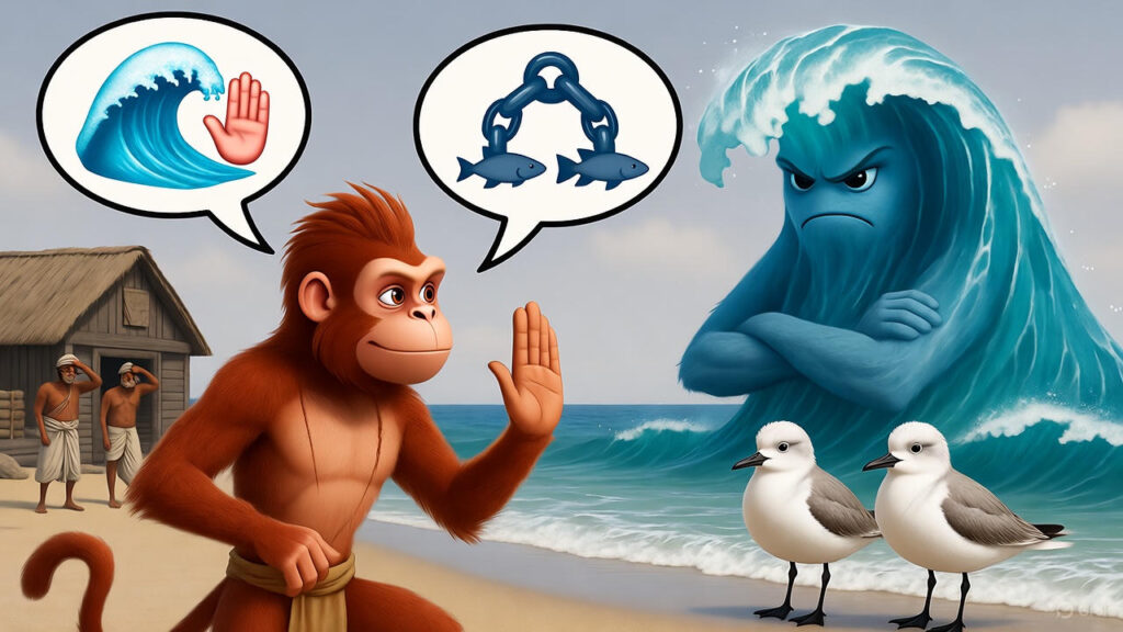 Hanuman Intercedes with the Sea