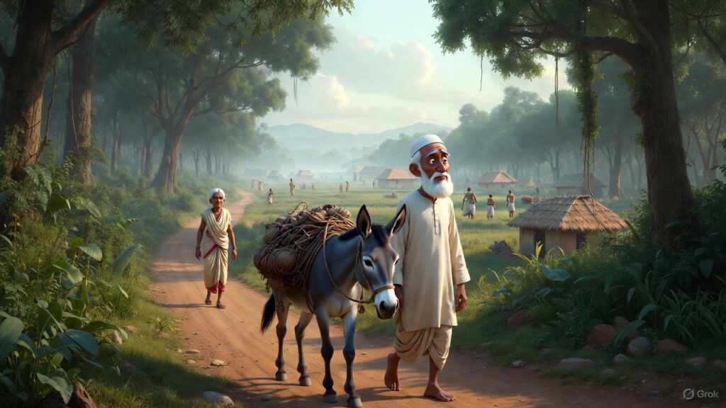 Mulla Walking Silently After Mockery