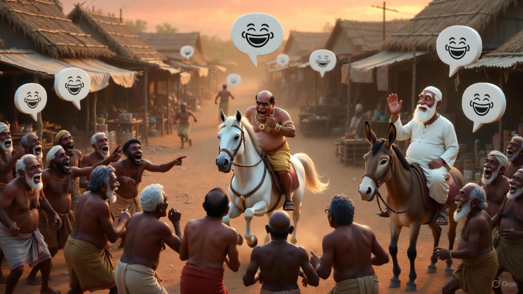 The Merchants Laugh and the Rich Man Flees