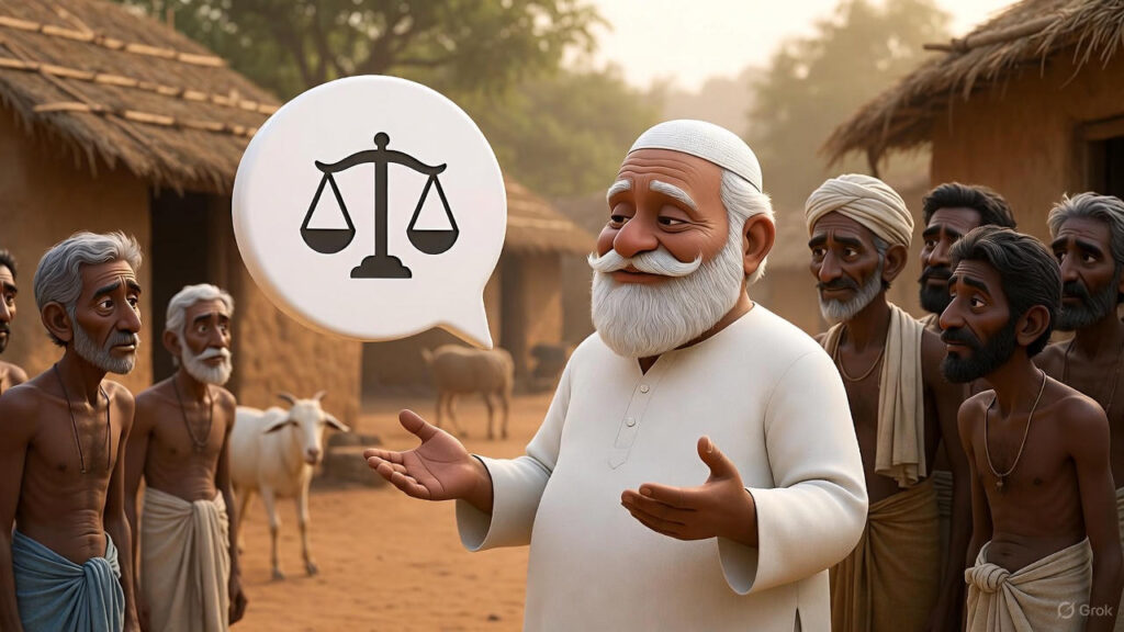 Villagers Questioning Mulla's Wisdom