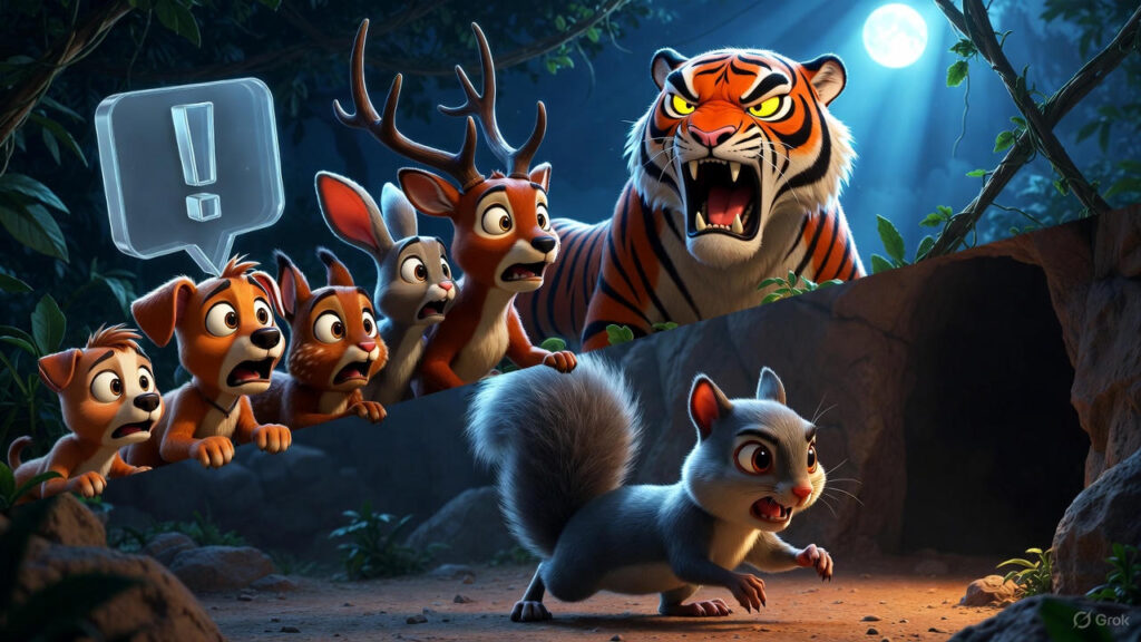 he Tiger's Roar and Squirrel's Rescue