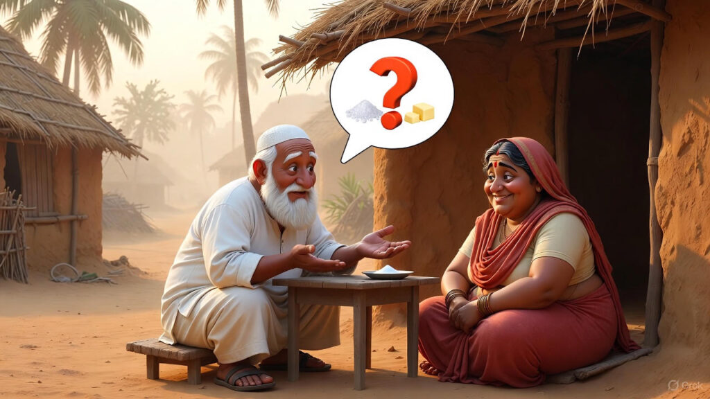 Mulla Questions the Wife About the Difference