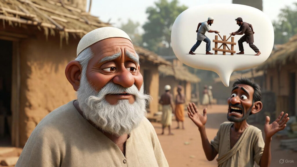Friend Explaining His Big Problem to Mulla