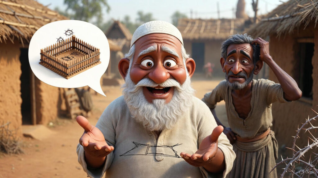 Mulla Advises Fence with Gaps and Thorns