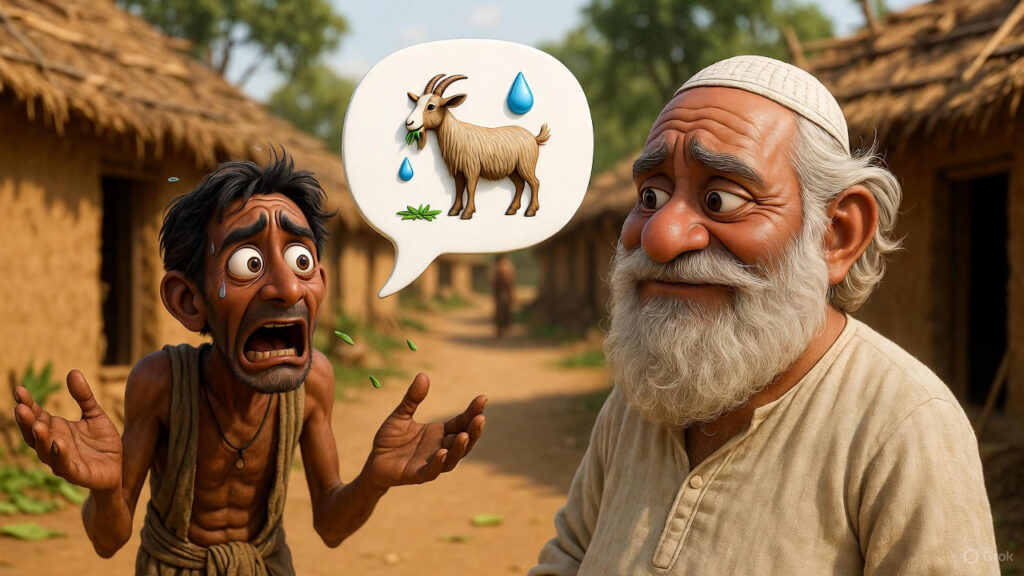 Friend Complaining About Goats Eating Greens