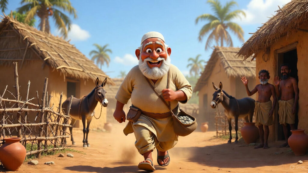Mulla decides and heads to buy the second donkey
