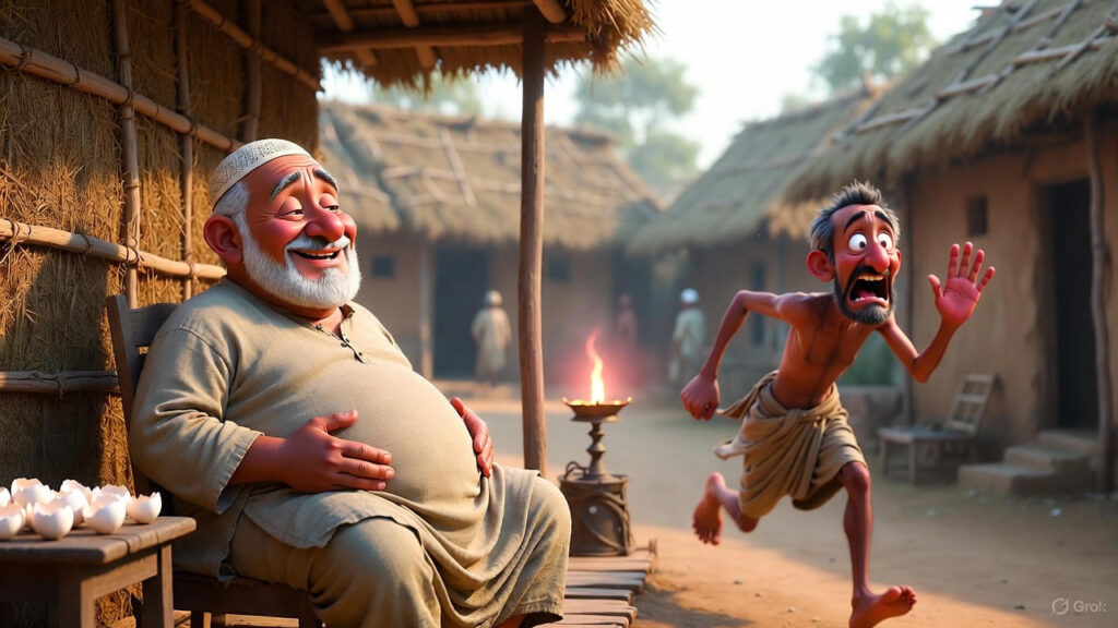 The Friend's Embarrassed Departure