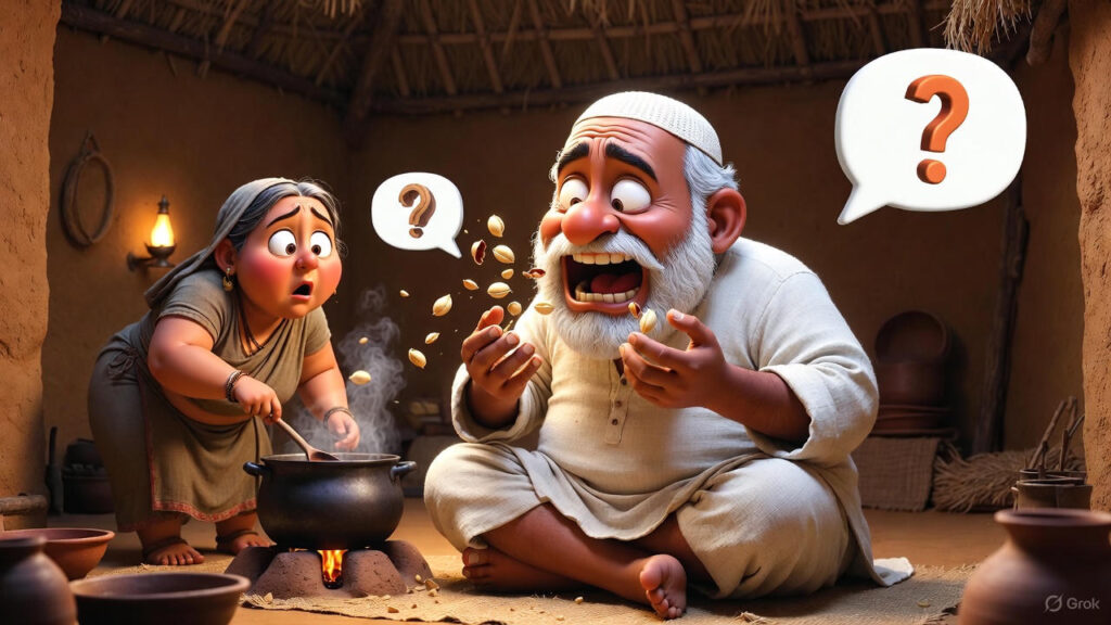 Mulla Eating Whole Groundnuts