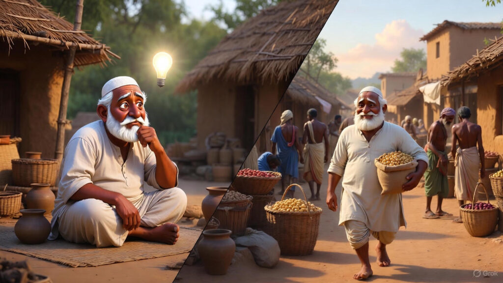 Mulla's Plan and Buying Groundnuts