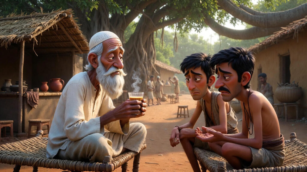 Mulla Sits and Observes