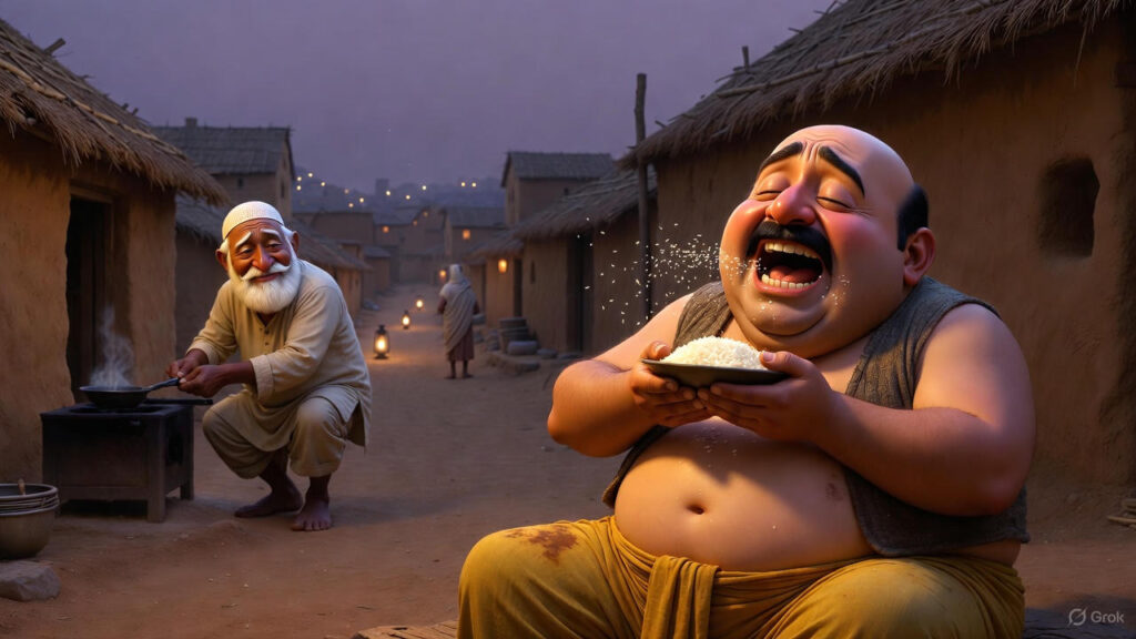 The Merchant Eats the Food