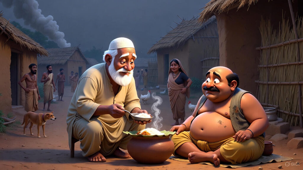 Mulla Gives Food to the Merchant