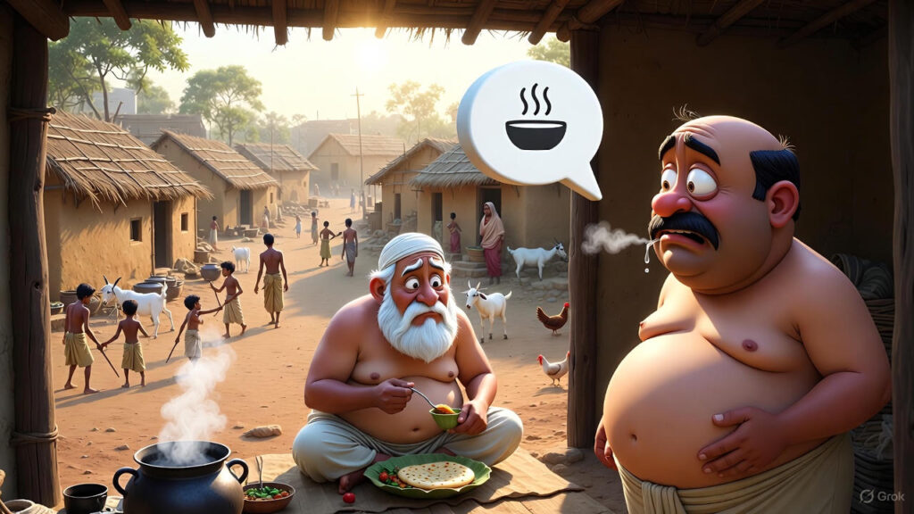 The Merchant Smells Mulla's Cooking and Asks for Food