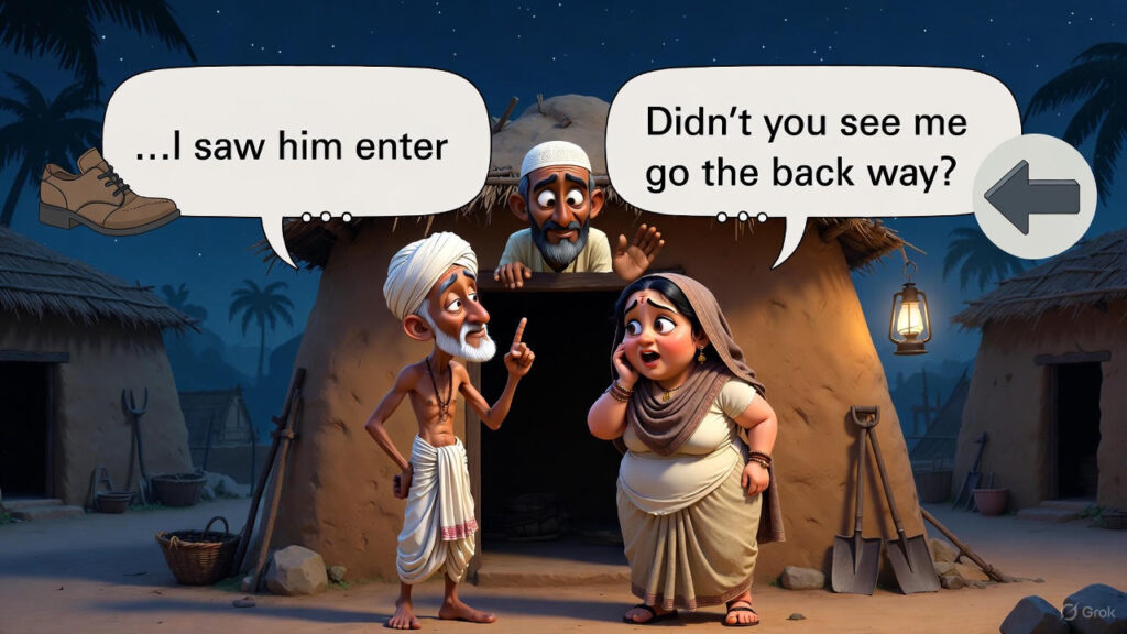 The Friend Calls Out the Lie; Mulla Accidentally Responds from Hiding