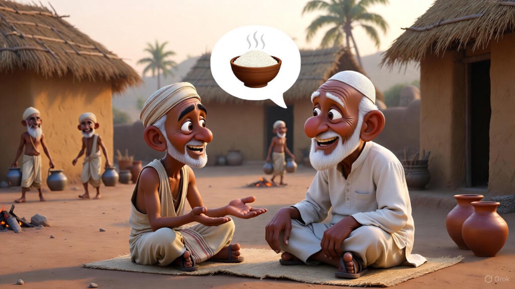 The Old Friend Invites Mulla for a Meal