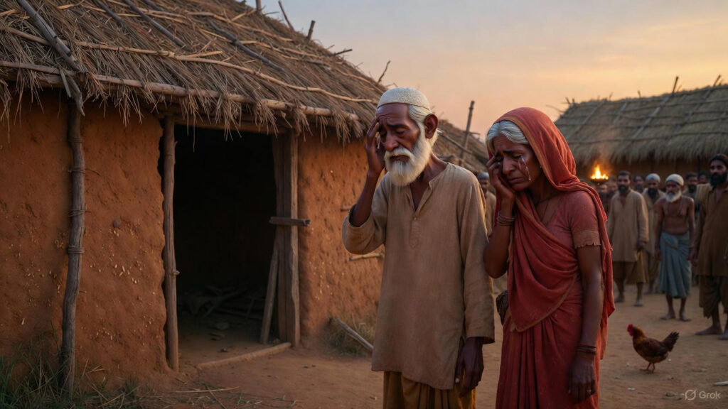 Realizing the Theft and Wife's Grief