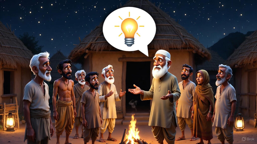 Villagers Ponder, Mulla Begins His Lesson