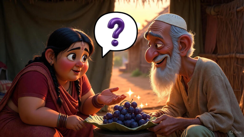 Mulla Confirms They're Sweet Asking About the Grapes' Sweetness