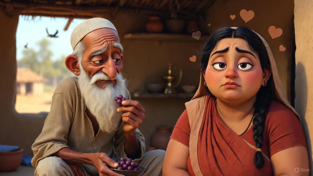 Wife Turns Away Pretending Indifference