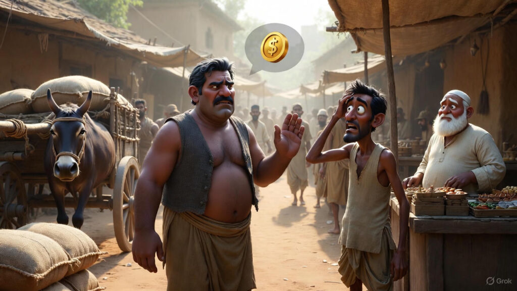 Porter demands 10 rupees, shopkeeper shocked