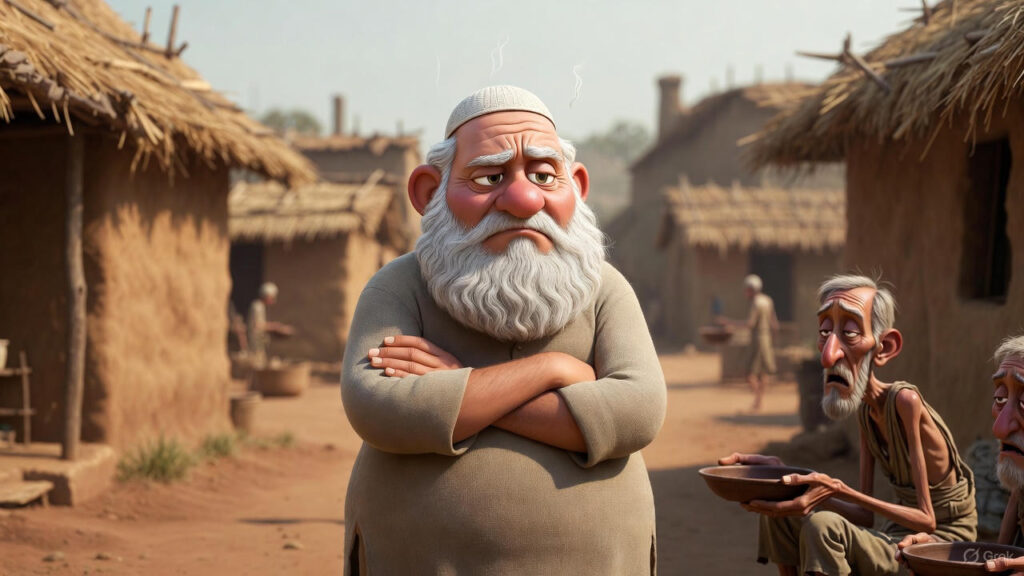 Mulla's General Dislike for Beggars (Intro to his character and attitude)