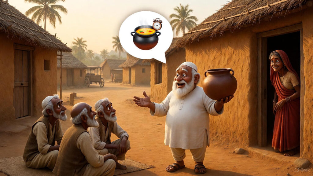 Mulla Explains the Pot to Friends