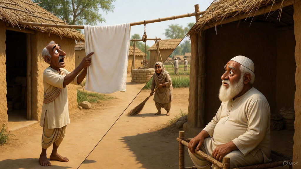 Merchant Checks the Clothesline and Discovers It's Dry