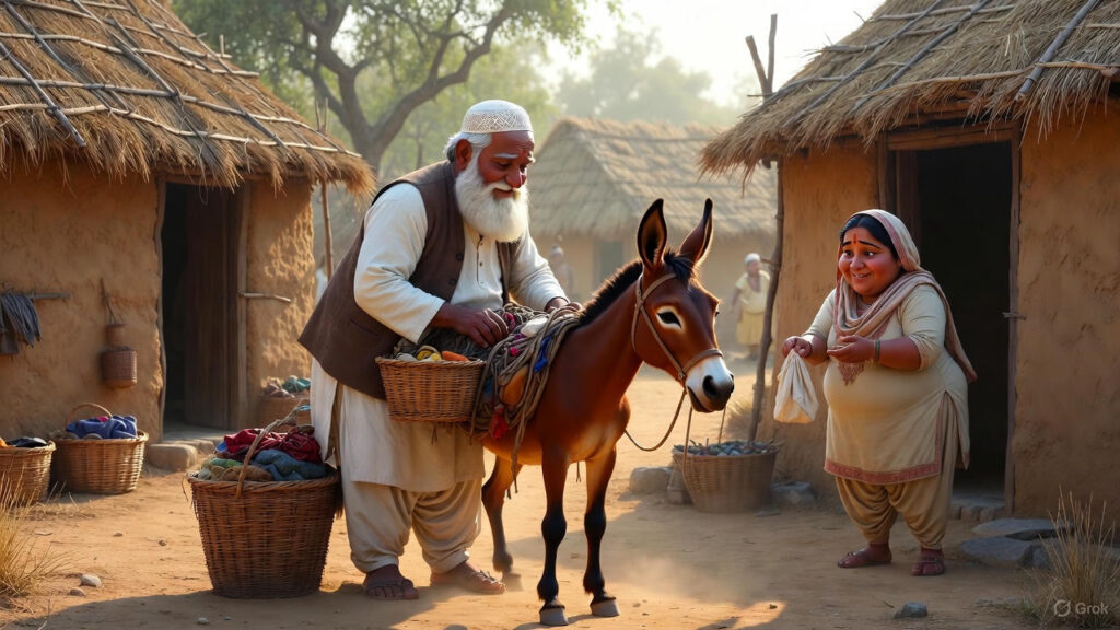Introduction - Mulla Prepares for Market with His Beloved Donkey